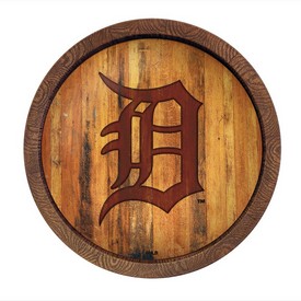 Detroit Tigers: Logo - Branded "Faux" Barrel Top Sign