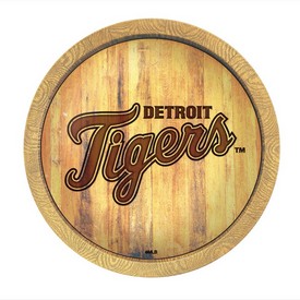 Detroit Tigers: Branded "Faux" Barrel Top Sign, FNB-MBDETT-240-02 Detroit Tigers: Branded "Faux" Barrel Top Sign, FNB-MBDETT-240-02