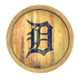 Detroit Tigers: Logo - Weathered "Faux" Barrel Top Sign, FNB-MBDETT-240-06 Detroit Tigers: Logo - Weathered "Faux" Barrel Top Sign, FNB-MBDETT-240-06