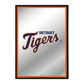 Detroit Tigers: Vertical Framed Mirrored Wall Sign, AGS-MBDETT-275-01A Detroit Tigers: Vertical Framed Mirrored Wall Sign, AGS-MBDETT-275-01A