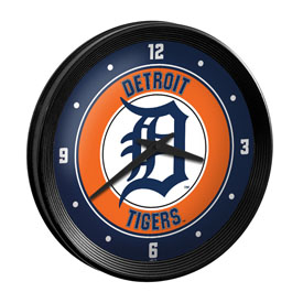 Detroit Tigers: Ribbed Frame Wall Clock, MBDETT-530-01