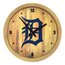 Detroit Tigers: "Faux" Barrel Top Clock, FNB-MBDETT-560-01 Detroit Tigers: "Faux" Barrel Top Clock, FNB-MBDETT-560-01