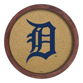 Detroit Tigers: Logo - "Faux" Barrel Framed Cork Board, AGS-MBDETT-632-01A Detroit Tigers: Logo - "Faux" Barrel Framed Cork Board, AGS-MBDETT-632-01A