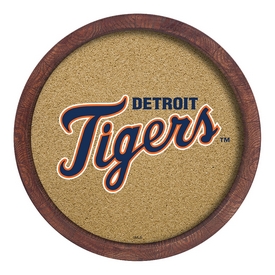 Detroit Tigers: "Faux" Barrel Framed Cork Board, AGS-MBDETT-632-02A Detroit Tigers: "Faux" Barrel Framed Cork Board, AGS-MBDETT-632-02A