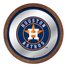 Houston Astros: "Faux" Barrel Top Mirrored Wall Sign, AGS-MBHOUS-245-01A Houston Astros: "Faux" Barrel Top Mirrored Wall Sign, AGS-MBHOUS-245-01A