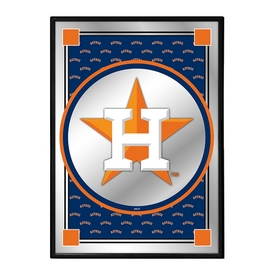 Houston Astros: Vertical Team Spirit - Framed Mirrored Wall Sign, MBHOUS-275-02