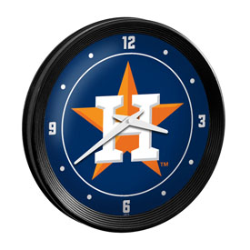 Houston Astros: Logo - Ribbed Frame Wall Clock, MBHOUS-530-02