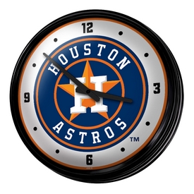 Houston Astros: Retro Lighted Wall Clock, MBHOUS-550-01
