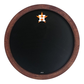Houston Astros: Chalkboard "Faux" Barrel Top Sign, MBHOUS-630-02