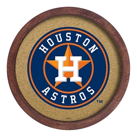 Houston Astros: "Faux" Barrel Framed Cork Board, AGS-MBHOUS-632-01A Houston Astros: "Faux" Barrel Framed Cork Board, AGS-MBHOUS-632-01A