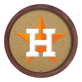 Houston Astros: Logo - "Faux" Barrel Framed Cork Board, AGS-MBHOUS-632-02A Houston Astros: Logo - "Faux" Barrel Framed Cork Board, AGS-MBHOUS-632-02A