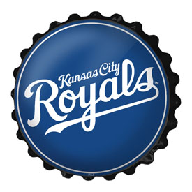 Kansas City Royals: Wordmark - Bottle Cap Wall Sign, MBKCTY-210-02