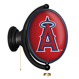 Los Angeles Angels: Original Oval Rotating Lighted Wall Sign, FNB-MBLAAN-125-01A Los Angeles Angels: Original Oval Rotating Lighted Wall Sign, FNB-MBLAAN-125-01A