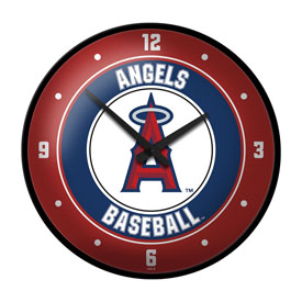 Los Angeles Angels: Modern Disc Wall Clock, MBLAAN-510-01
