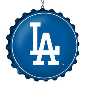 Los Angeles Dodgers: Wordmark - Bottle Cap Dangler, MBLADO-220-02