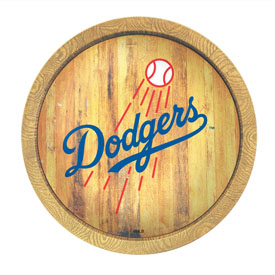 Los Angeles Dodgers: "Faux" Barrel Top Sign, FNB-MBLADO-240-01 Los Angeles Dodgers: "Faux" Barrel Top Sign, FNB-MBLADO-240-01