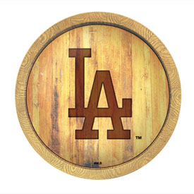 Los Angeles Dodgers: Logo - Branded "Faux" Barrel Top Sign, FNB-MBLADO-240-05 Los Angeles Dodgers: Logo - Branded "Faux" Barrel Top Sign, FNB-MBLADO-240-05