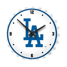 Los Angeles Dodgers: Logo - Bottle Cap Lighted Wall Clock, MBLADO-545-02