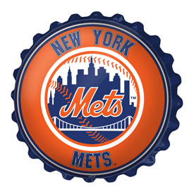 New York Mets: Bottle Cap Wall Sign, MBNYMT-210-01