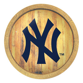 New York Yankees: Logo - "Faux" Barrel Top Sign, FNB-MBNYYS-240-04 New York Yankees: Logo - "Faux" Barrel Top Sign, FNB-MBNYYS-240-04