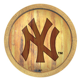New York Yankees: Logo - Branded "Faux" Barrel Top Sign, FNB-MBNYYS-240-05 New York Yankees: Logo - Branded "Faux" Barrel Top Sign, FNB-MBNYYS-240-05