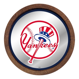 New York Yankees: "Faux" Barrel Top Mirrored Wall Sign, MBNYYS-245-01