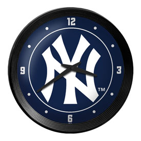 New York Yankees: Logo - Ribbed Frame Wall Clock, MBNYYS-530-02