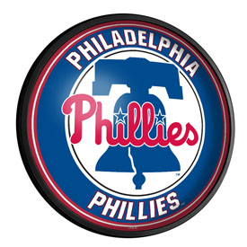 Philadelphia Phillies: Round Slimline Lighted Wall Sign, MBPHIL-130-01