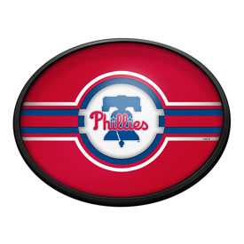 Philadelphia Phillies: Oval Slimline Lighted Wall Sign, FNB-MBPHIL-140-01A Philadelphia Phillies: Oval Slimline Lighted Wall Sign, FNB-MBPHIL-140-01A