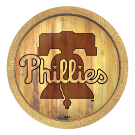 Philadelphia Phillies: Branded "Faux" Barrel Top Sign, FNB-MBPHIL-240-02 Philadelphia Phillies: Branded "Faux" Barrel Top Sign, FNB-MBPHIL-240-02