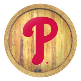 Philadelphia Phillies: Logo - "Faux" Barrel Top Sign, FNB-MBPHIL-240-04 Philadelphia Phillies: Logo - "Faux" Barrel Top Sign, FNB-MBPHIL-240-04