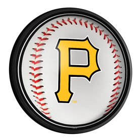 Pittsburgh Pirates: Baseball - Round Slimline Lighted Wall Sign, MBPITT-130-31