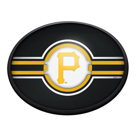 Pittsburgh Pirates: Oval Slimline Lighted Wall Sign, FNB-MBPITT-140-01A Pittsburgh Pirates: Oval Slimline Lighted Wall Sign, FNB-MBPITT-140-01A