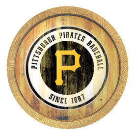 Pittsburgh Pirates: Weathered "Faux" Barrel Top Sign, FNB-MBPITT-240-03 Pittsburgh Pirates: Weathered "Faux" Barrel Top Sign, FNB-MBPITT-240-03