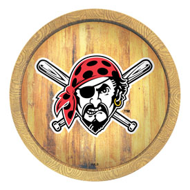 Pittsburgh Pirates: Pirate - "Faux" Barrel Top Sign, FNB-MBPITT-240-04 Pittsburgh Pirates: Pirate - "Faux" Barrel Top Sign, FNB-MBPITT-240-04