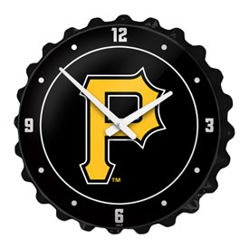 Pittsburgh Pirates: Logo - Bottle Cap Wall Clock - MBPITT-540-02, MBPITT-540-02