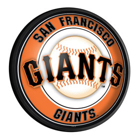 San Francisco Giants: Round Slimline Lighted Wall Sign, MBSANF-130-01