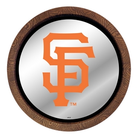 San Francisco Giants: Logo - "Faux" Barrel Top Mirrored Wall Sign, AGS-MBSANF-245-02A San Francisco Giants: Logo - "Faux" Barrel Top Mirrored Wall Sign, AGS-MBSANF-245-02A