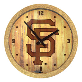 San Francisco Giants: Logo - Branded "Faux" Barrel Top Clock, FNB-MBSANF-560-05 San Francisco Giants: Logo - Branded "Faux" Barrel Top Clock, FNB-MBSANF-560-05