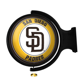 San Diego Padres: Original Round Rotating Lighted Wall Sign, MBSDIE-115-01