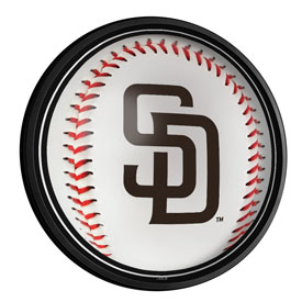 San Diego Padres: Baseball - Round Slimline Lighted Wall Sign, MBSDIE-130-31