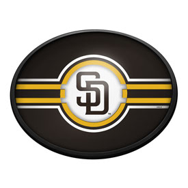 San Diego Padres: Oval Slimline Lighted Wall Sign, FNB-MBSDIE-140-01A San Diego Padres: Oval Slimline Lighted Wall Sign, FNB-MBSDIE-140-01A