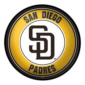 San Diego Padres: Modern Disc Wall Sign, MBSDIE-230-01