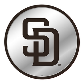 San Diego Padres: Modern Disc Mirrored Wall Sign, AGS-MBSDIE-235-01A San Diego Padres: Modern Disc Mirrored Wall Sign, AGS-MBSDIE-235-01A