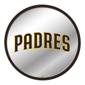 San Diego Padres: Logo - Modern Disc Mirrored Wall Sign, AGS-MBSDIE-235-02A San Diego Padres: Logo - Modern Disc Mirrored Wall Sign, AGS-MBSDIE-235-02A