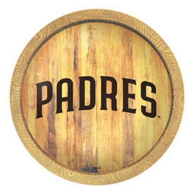 San Diego Padres: "Faux" Barrel Top Sign, FNB-MBSDIE-240-01 San Diego Padres: "Faux" Barrel Top Sign, FNB-MBSDIE-240-01