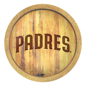 San Diego Padres: Branded "Faux" Barrel Top Sign, FNB-MBSDIE-240-02 San Diego Padres: Branded "Faux" Barrel Top Sign, FNB-MBSDIE-240-02