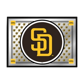 San Diego Padres: Team Spirit - Framed Mirrored Wall Sign, AGS-MBSDIE-265-02A San Diego Padres: Team Spirit - Framed Mirrored Wall Sign, AGS-MBSDIE-265-02A