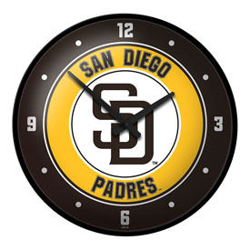 San Diego Padres: Modern Disc Wall Clock, MBSDIE-510-01