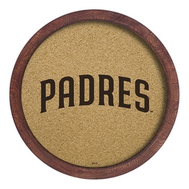 San Diego Padres: "Faux" Barrel Framed Cork Board, AGS-MBSDIE-632-02A San Diego Padres: "Faux" Barrel Framed Cork Board, AGS-MBSDIE-632-02A